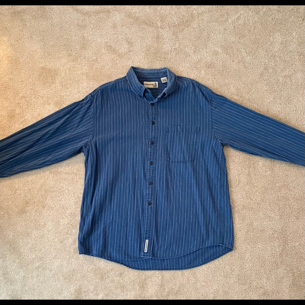 Fieldmaster Denim Striped Button Shirt